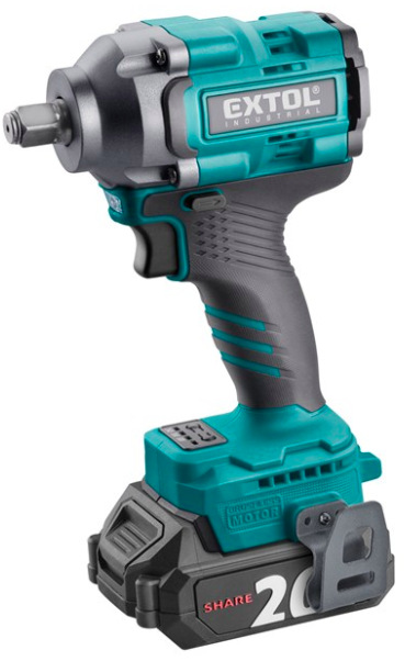 Utahovák rázový EXTOL Industrial SHARE20V 8791814 (s baterií)