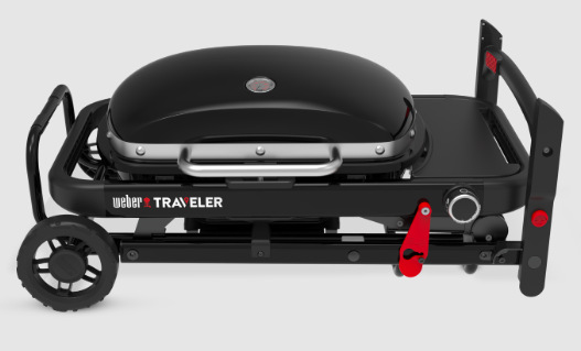 Gril zahradní plynový Weber Traveler Compact Gril Weber Traveler Compact ve složeném stavu pro snadný transport v autě