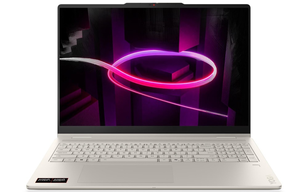 Notebook Lenovo Yoga 7 2-in-1 16AGP11 zlatý Detail obrázku notebooku.