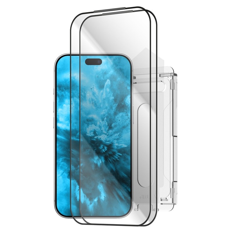 Tvrzené sklo FIXED Full-Cover s anti-dust aplikátorem na Apple iPhone  17 Pro Max/18 Pro Max (2 ks)