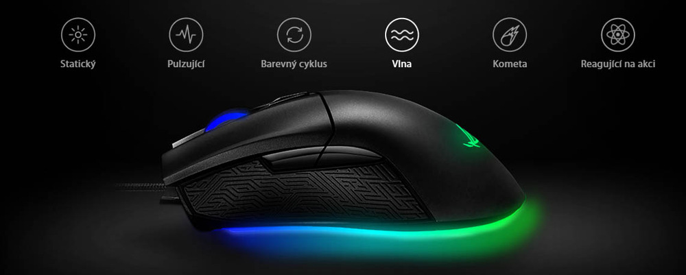 Myš Asus ROG Gladius II Origin černá