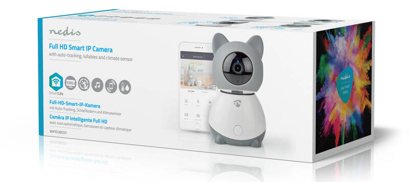 IP kamera Nedis SmartLife WIFICI30CGY šedá/bílá IP kamera Nedis SmartLife WIFICI30CGY šedá/bílá