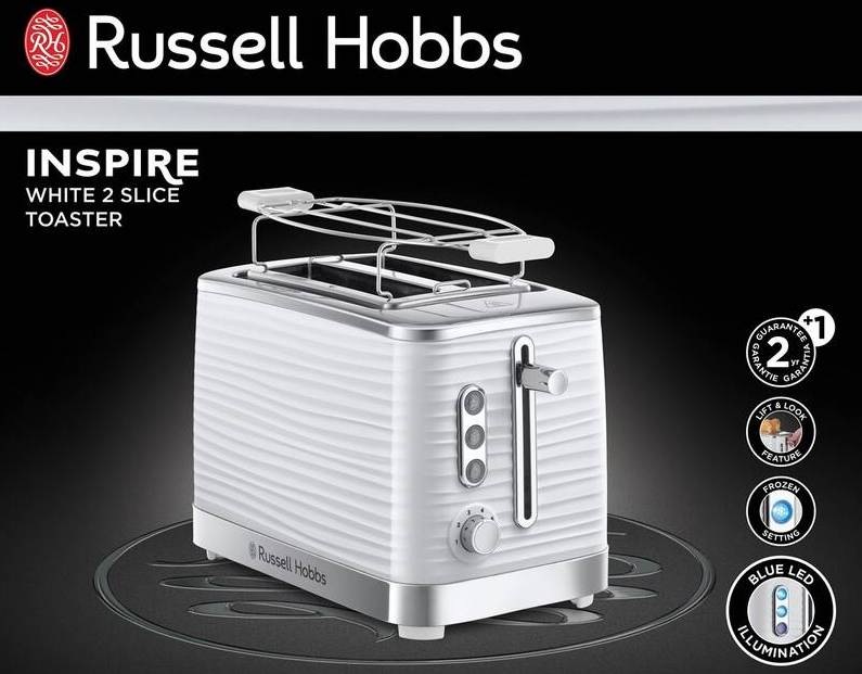 Topinkovač RUSSELL HOBBS 24370-56 Inspire White bílý Topinkovač RUSSELL HOBBS 24370-56 Inspire White bílý