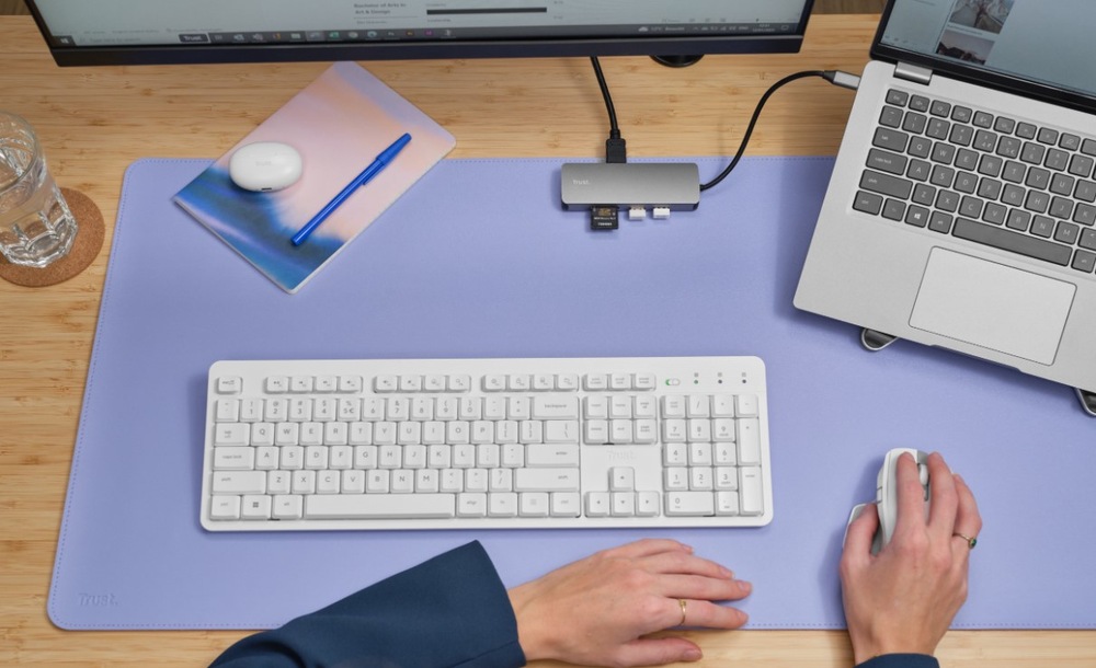USB Hub Trust Dalyx 8v1 USB-C šedý USB Hub Trust Dalyx 8v1 USB-C šedý