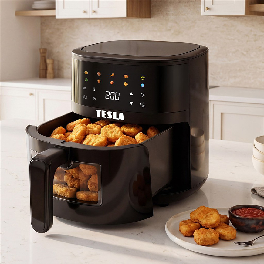 Fritéza horkovzdušná Tesla AirCook Q45 Pro černá Fritéza horkovzdušná Tesla AirCook Q45 Pro