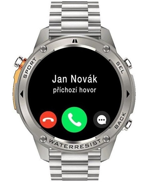Chytré hodinky Aligator Watch GPS stříbrné