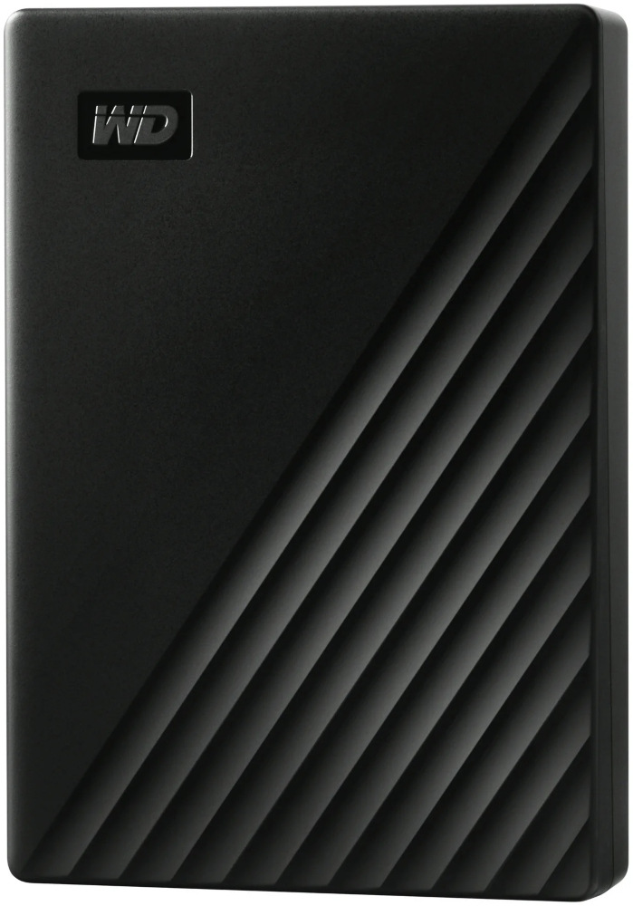 Externí pevný disk 2,5" Western Digital Drive Plus 5TB černý Přední strana kompaktního HDD Western Digital Drive Plus