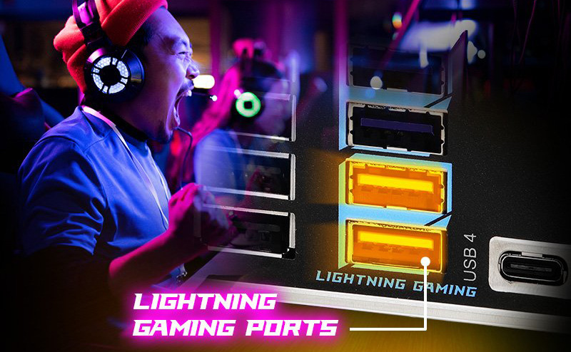 Herní porty Lightning přináší rychlou odezvu myši i klávesnice