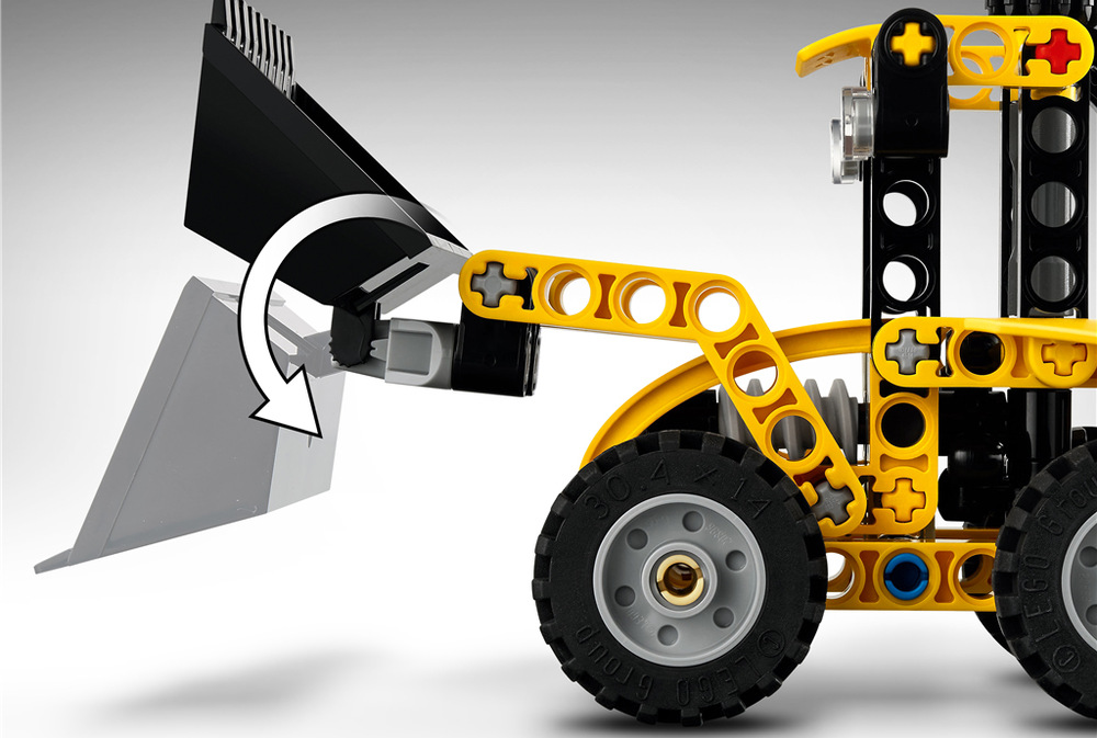 Stavebnice LEGO® Technic 42197 Zadní nakladač Stavebnice ze 104 dílků LEGO nabízí školákům od 7 let přístupné stavění s pomocí aplikace LEGO Builder.