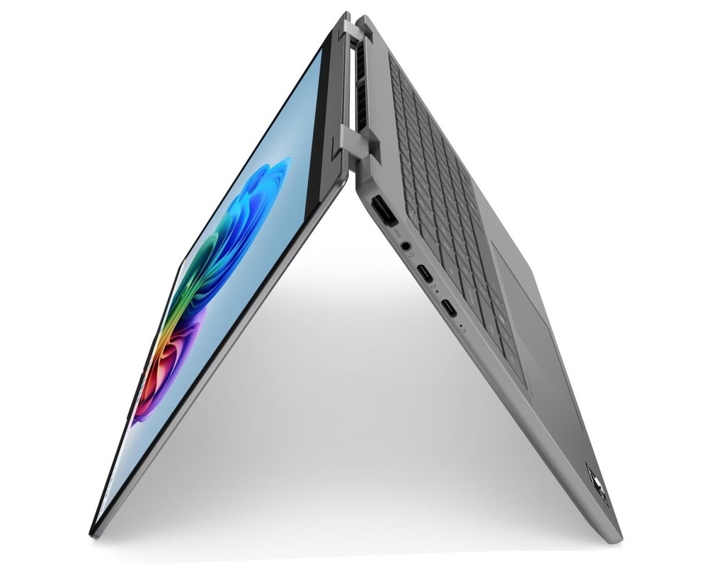 Notebook Lenovo IdeaPad 5 2-in-1 14Q8Y11 šedý Notebook Lenovo IdeaPad 5 2-in-1 14Q8Y11 v poloze stanu