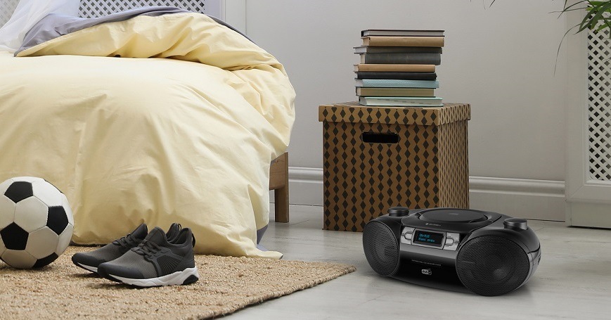 Radiopřijímač DAB+/CD GoGEN CDM 390 BTDABS černý/šedý