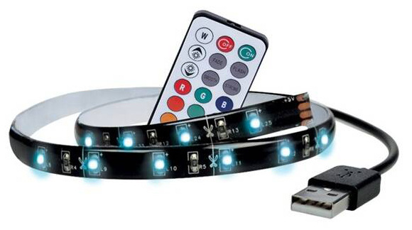 LED pásek Solight pro TV, 2x 50cm, RGB, USB, dálkový ovladač