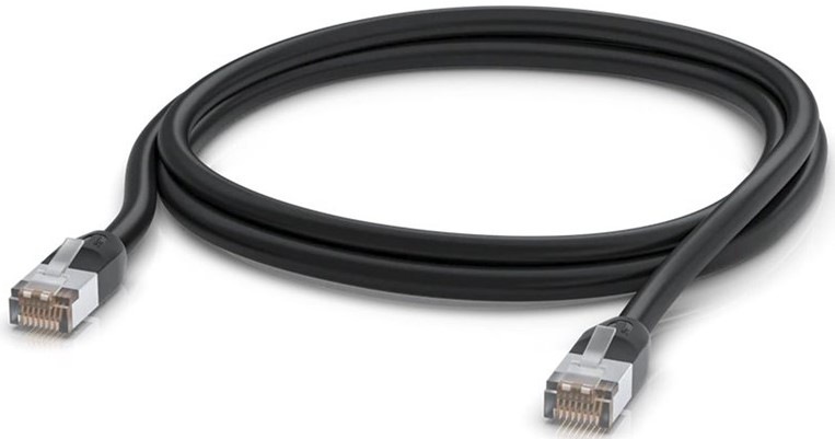 Ubiquiti Patch kabel, venkovní, STP, Cat.5e, 2m, černá