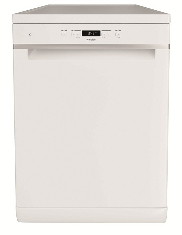 Volně stojící myčka Whirlpool WH4FFB14BN6W, bílá barva.