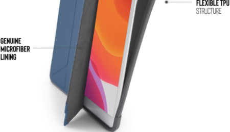 Pouzdro na tablet Pipetto Origami Pencil na Apple iPad 10,2" (2019/2020) modré Pipetto Origami Pencil pro Apple iPad 10,2" (2019), modrá