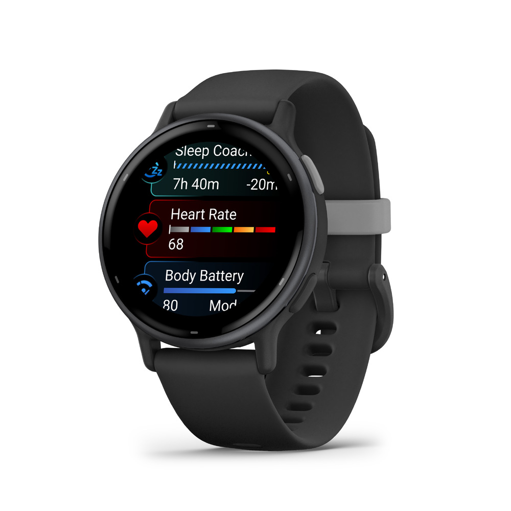 Chytré hodinky Garmin vívoactive 5 - Slate / Black Silicone Band
