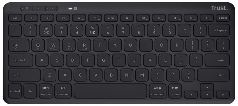 Klávesnice Trust Lyra Compact Wireless, US layout černá