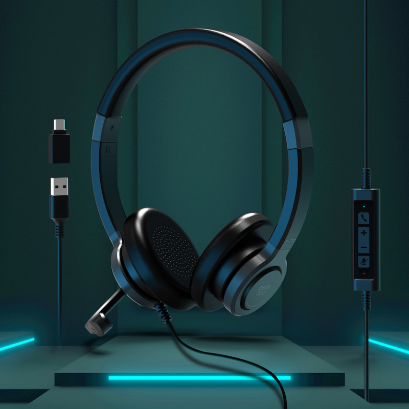 Headset PORT CONNECT ON'R 300 černý PORT Connect ON'R 300, černá