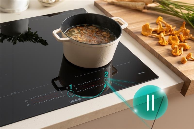 Indukční varná deska Gorenje G600 GI6432BCWF černá Varná deska Gorenje GI6432BCWF, černá, recall