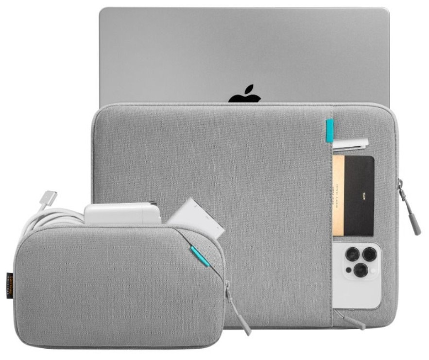 Pouzdro na notebook tomtoc Sleeve Kit - 13" MacBook Pro/Air - šedé