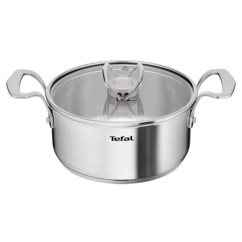 Nerezový hrnec Tefal o objemu 2,7 l.