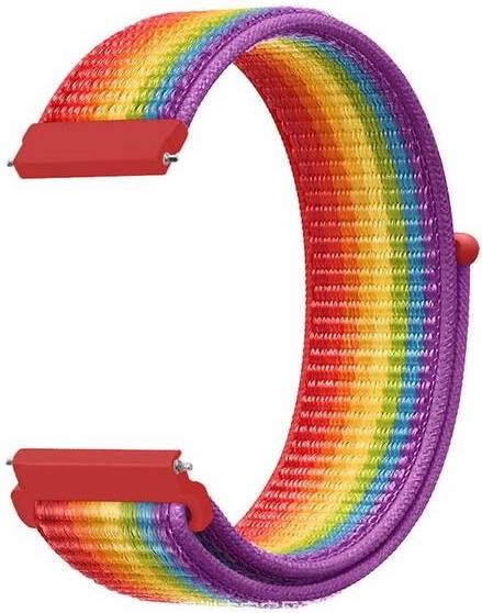Řemínek RhinoTech univerzální nylonový Quick Release 20mm - duhový