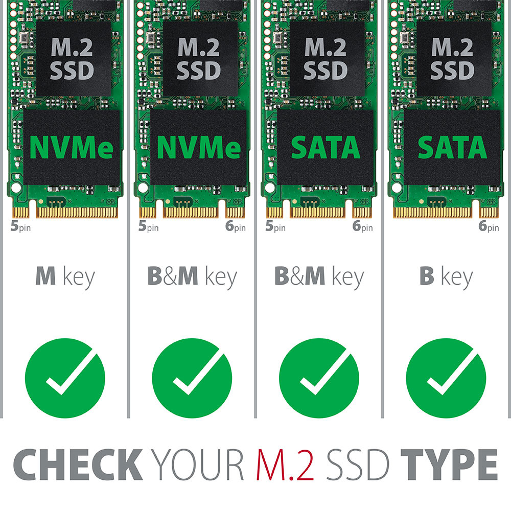 Řadič Axagon PCEM2-D - M.2 NVMe M-key + SATA B-key slot