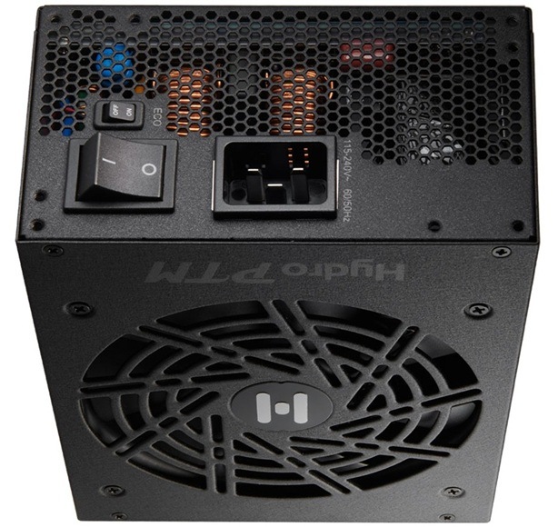 Zdroj FSP HYDRO PTM PRO(ATX3.1) 1650W, 80PLUS PLATINUM černý Detail obrázku PC zdroje.