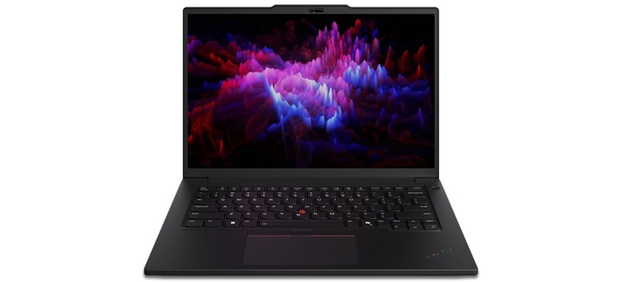 Notebook Lenovo ThinkPad P14s Gen 6 černý Detail obrázku notebooku.