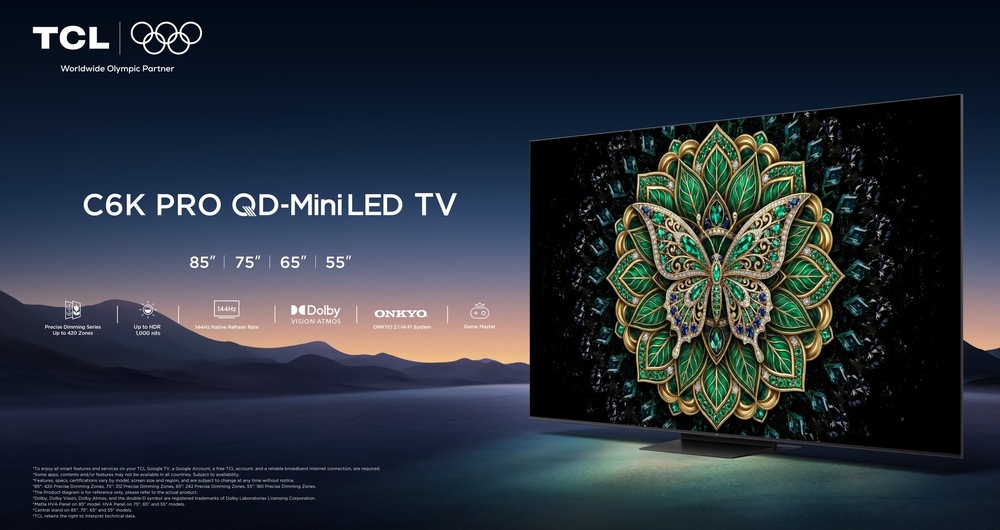Televize TCL 85C6K PRO Televize TCL 55C6K PRO QD-Mini LED TV