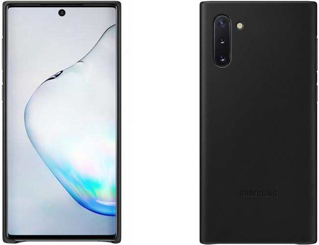 Kryt na mobil Samsung Leather Cover na Galaxy Note10 černý Samsung Leather Cover