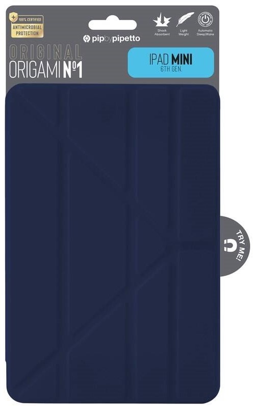 Pouzdro na tablet Pipetto Origami na Apple iPad mini 8.3" (2021) modré