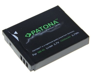 Baterie PATONA pro Canon NB-6L 1000mAh Li-Ion Premium