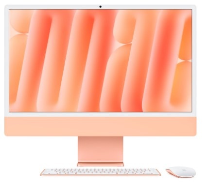 Počítač All In One Apple iMac 24" CTO Sklo s nanotexturou M4 10× CPU 10× GPU, 24 GB, 2 TB - oranžový CZ