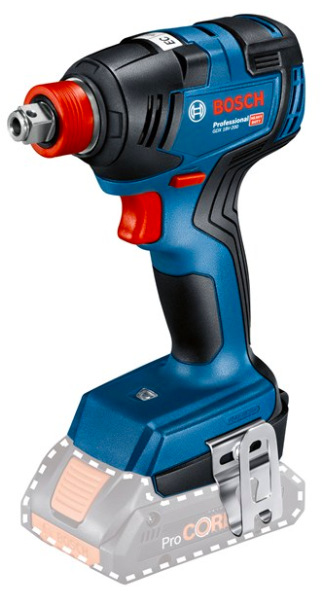 Rázový utahovák Bosch Professional GDX 18V-200 bez baterie v modro-černém provedení