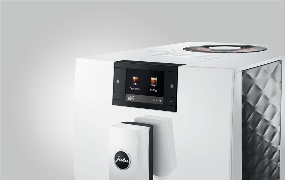 Automatický kávovar Jura C9 Piano White bílý Detail displeje automatického kávovaru Jura C9 Piano White