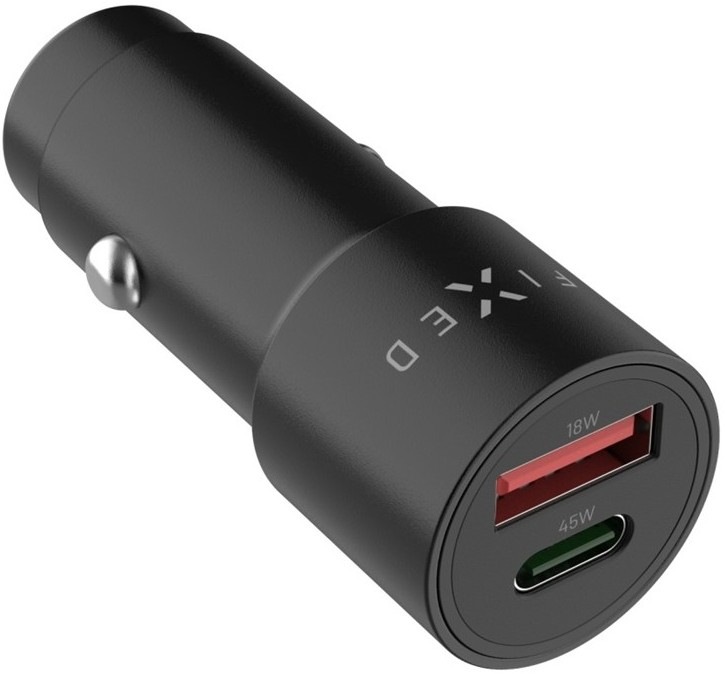 Adaptér do auta FIXED 63W, USB-C/USB-A, PD 3.0 pro výkonné a bezpečné nabíjení
