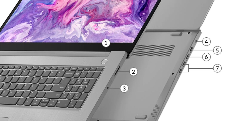 Notebook Lenovo IdeaPad 3-17ADA05 modrý Notebook Lenovo IdeaPad 3-17ADA05 modrý