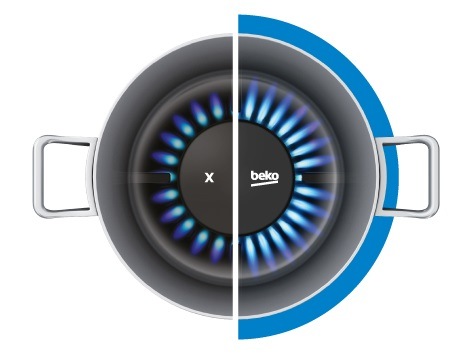 Plynová varná deska Beko HILW64235S černá Varná deska plynová Beko HILW64235S, černá, high efficiency hořáky