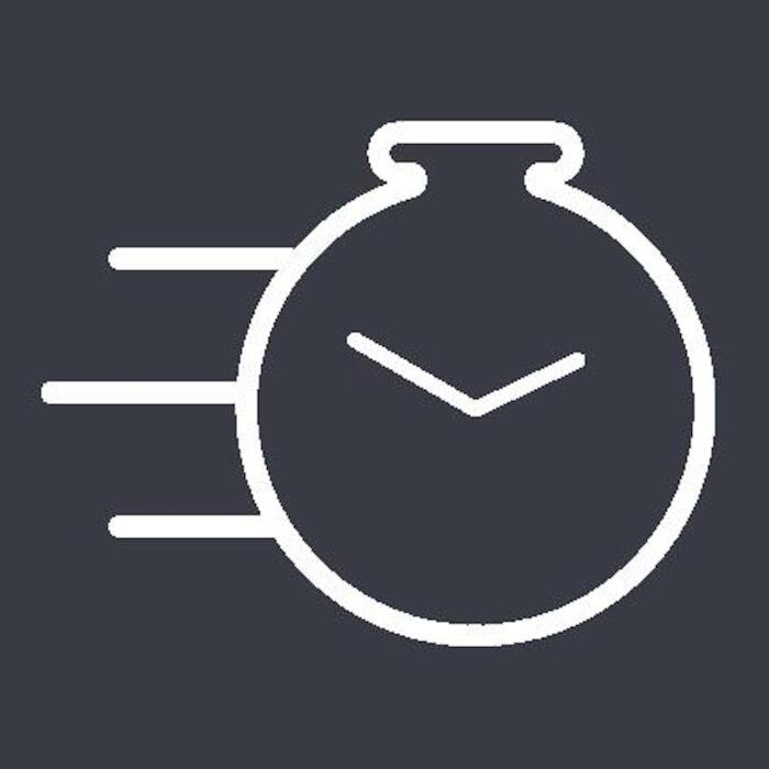 Vestavná pračka Candy BC4S68M6D8J-S bílá ikona se stopkami značí rychlé cykly