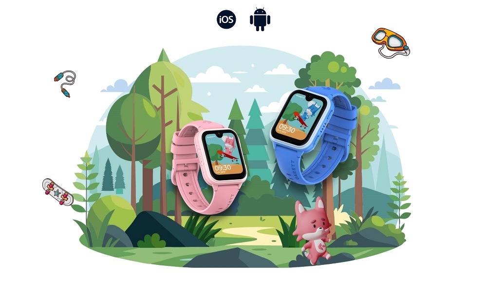 Chytré hodinky Garett Kids Vibe AI 4G modré Chytré hodinky Garett Smartwatch Kids Vibe AI 4G