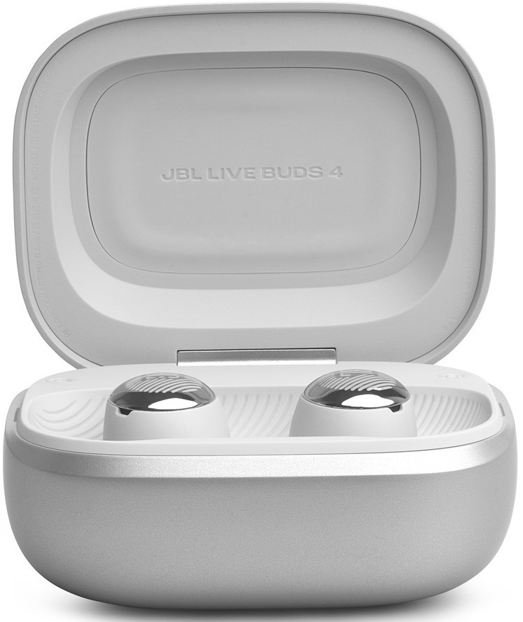 Sluchátka JBL Live Buds4 stříbrná Sluchátka JBL nabízejí skvělou kvalitu hovorů