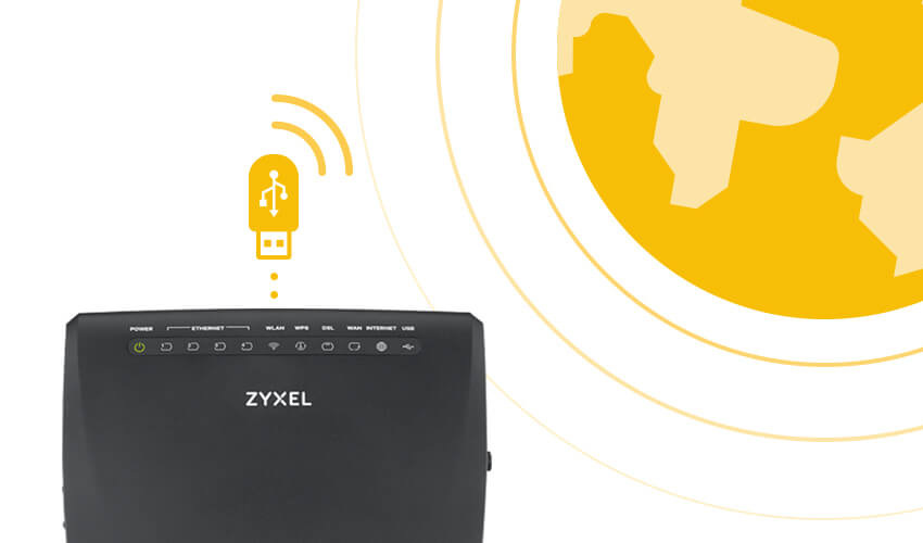 Modem ZyXEL VMG3312-T20A černý