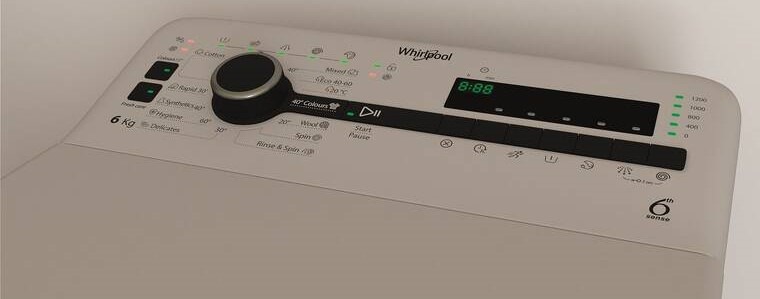 Pračka Whirlpool TDLRS 6240SS EU/N stříbrná Pračka Whirlpool TDLRS 6240SS EU/N stříbrná