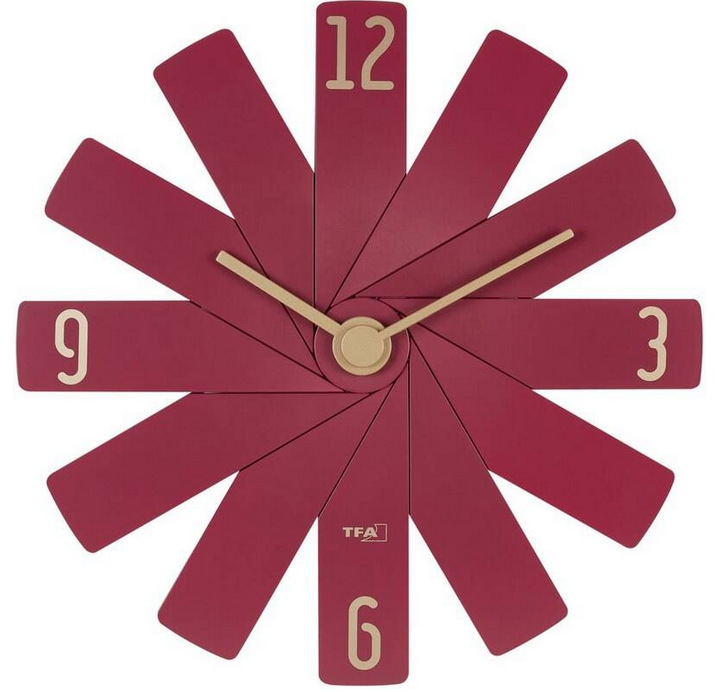 Nástěnné hodiny TFA TFA 60.3020.05 CLOCK IN THE BOX červené TFA TFA 60.3020.05 CLOCK IN THE BOX červené