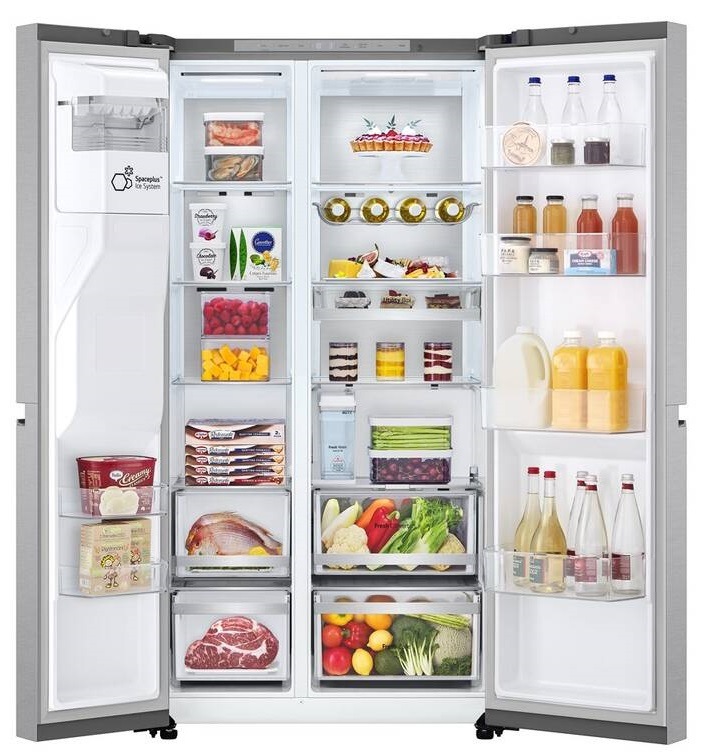 Americká lednice LG GSLE91MBAC stříbrná LGGGSLE91MBAC