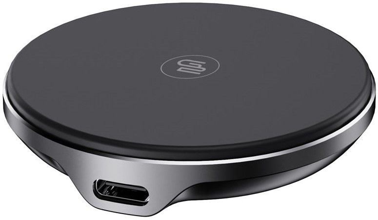 Bezdrátová nabíječka GoGEN MagSafe, Qi2, 15W - černá/šedá