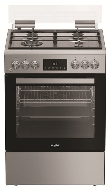 Kombinovaný sporák Whirlpool W6G8LCSWX nerez Sporák K60 Whirlpool W6G8LLCSWX