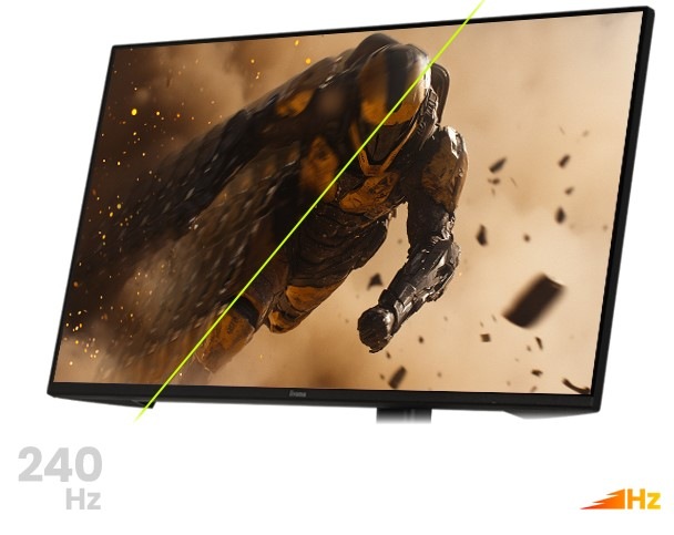 Herní monitor IIYAMA G-Master GB2591HSU-B1 černý Monitor je rozdělen na dvě části, přičemž jedna část je ostrá i při rychlém pohybu a druhá je rozmazaná. Tento herní monitor zajistí plynulý pohyb i při teé nejrychlejší akci.