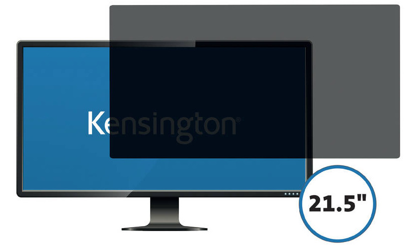 Privátní filtr KENSINGTON pro monitor 21,5" Wide (16:9), dvousměrný, odnímatelný KGN626482